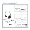 MAIRDI Auriculares de teléfono con micrófono con_5