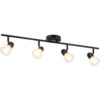 XiNBEi Lighting Luz de pista 4 luces con barra de riel de_1