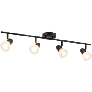 XiNBEi Lighting Luz de pista 4 luces con barra de riel de_1