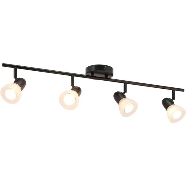 XiNBEi Lighting Luz de pista 4 luces con barra de riel de_1