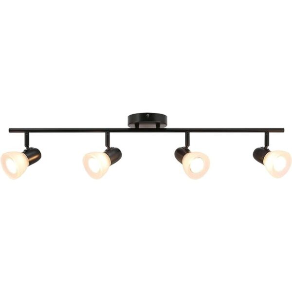 XiNBEi Lighting Luz de pista 4 luces con barra de riel de_3