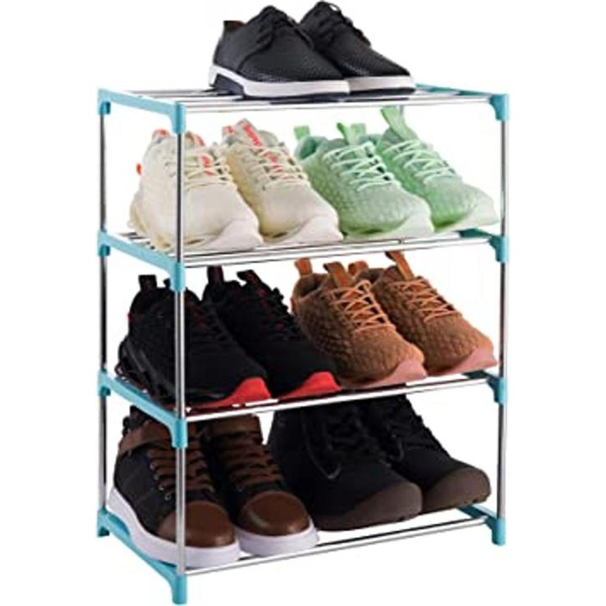 Xerhnan zapatero organizador pequeño apilable de 4