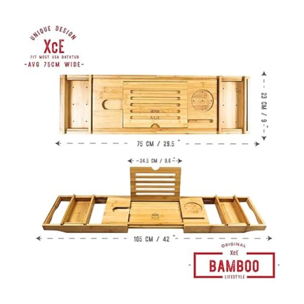 XcE Bandeja para bañera natural bandeja de baño de_3