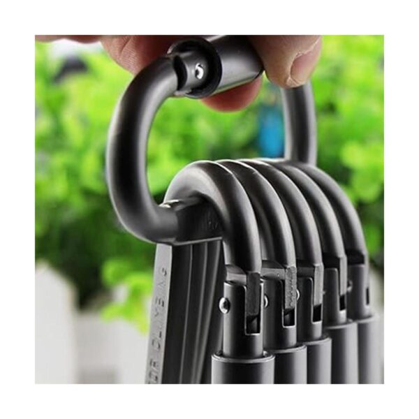 6 UNIDS Clip mosquetón gris en forma de D Hebillas_3
