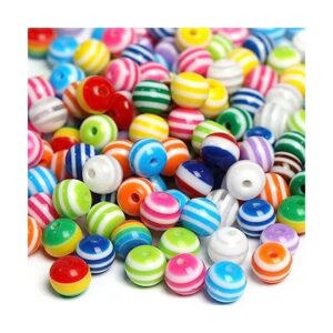 Xeahung 150 cuentas acrílicas de arco iris para hacer_1