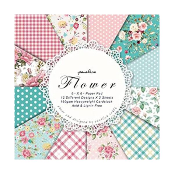 24 hojas de papel de álbum de recortes libro de recortes_1