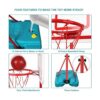 Soporte de aro de baloncesto para niños altura ajustable_3