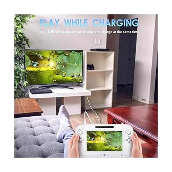 Cable de cargador de 10 pies para Wii U Gamepad adaptador_2