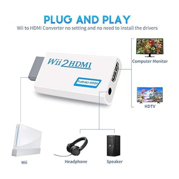 Kit de accesorios 2 en 1 para Wii con cable de_3