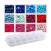 Cuentas de pintura de diamantes 5D 6 tonos de azul y rojo