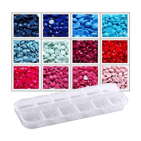 Cuentas de pintura de diamantes 5D 6 tonos de azul y rojo