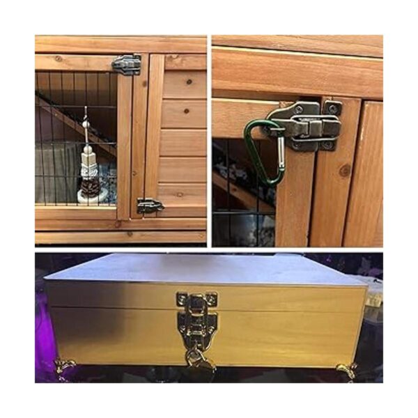 Wood Box Caja de herramientas con cierre de resorte 6_3