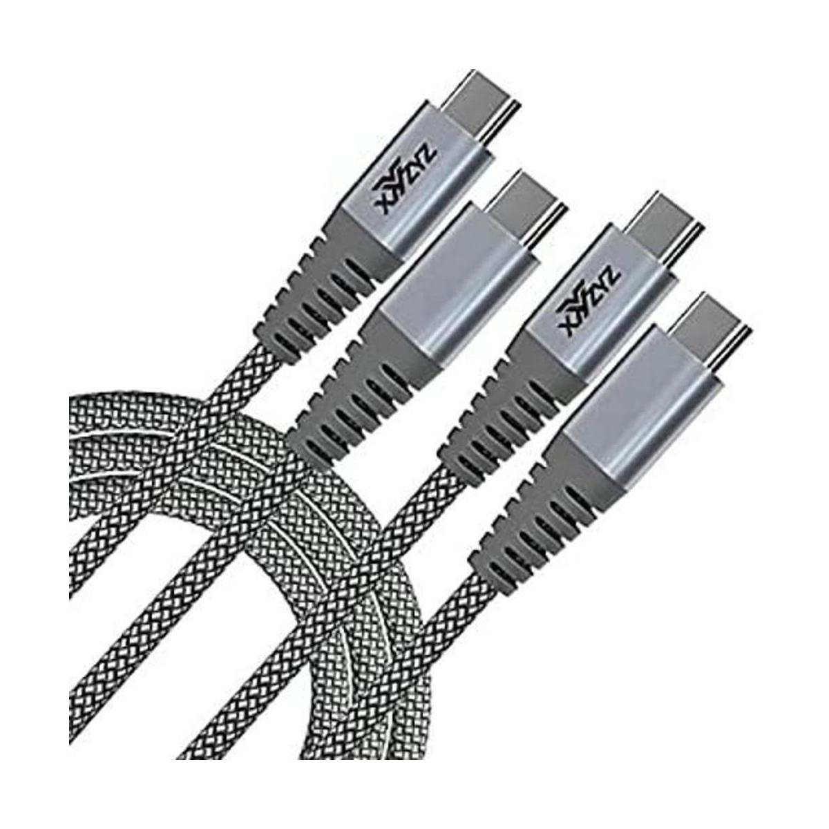 Cable USB C a USB C XYYZYZ 6 pies paquete de 2 60W 3.1A