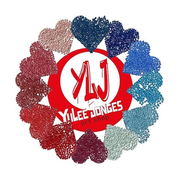 Cuentas de pintura de diamantes 5D 6 tonos de azul y rojo