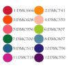 Cuentas de pintura de diamantes 5D 12 colores en