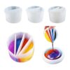 Taza dividida de resina de pintura de silicona 4 piezas