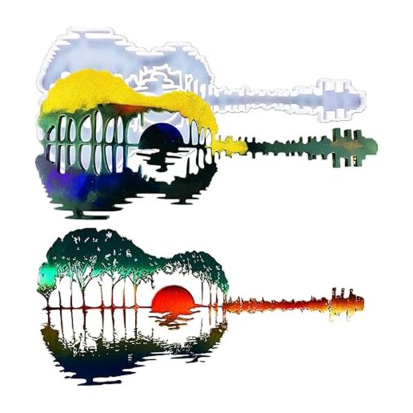 Sunset Moldes de resina para guitarra moldes abstractos_1