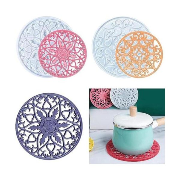 Moldes de resina para posavasos de mandala 2 unidades_1
