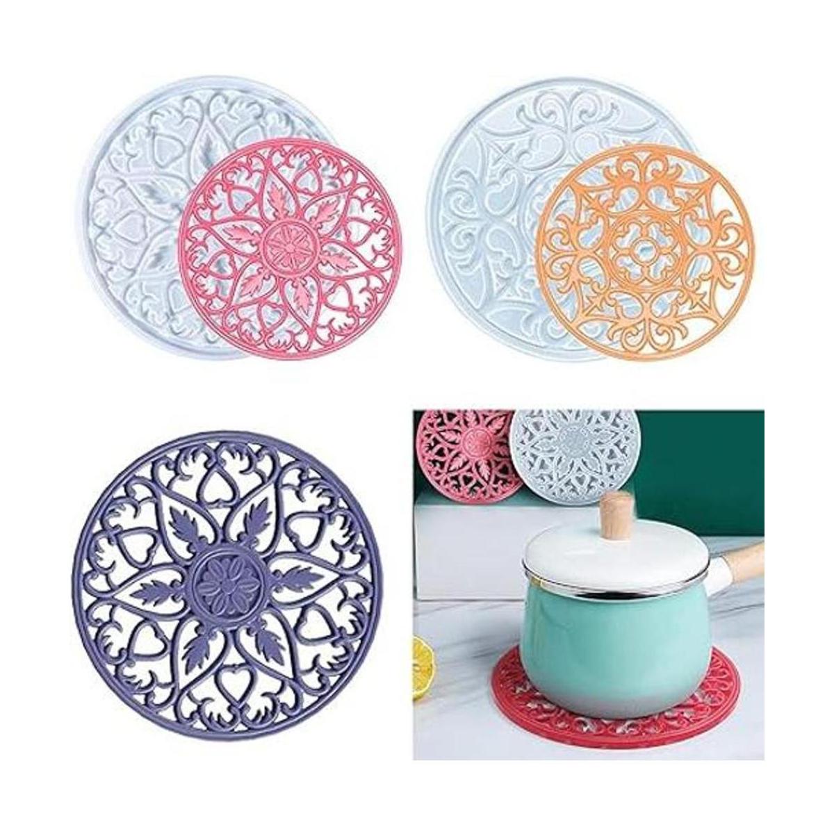 Moldes de resina para posavasos de mandala 2 unidades