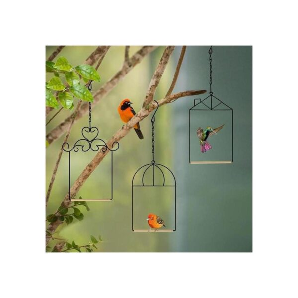 XYADX Columpios y perchas para colibríes marco de metal_4
