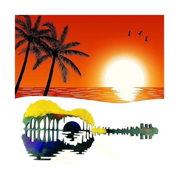 Sunset Moldes de resina para guitarra moldes abstractos_2