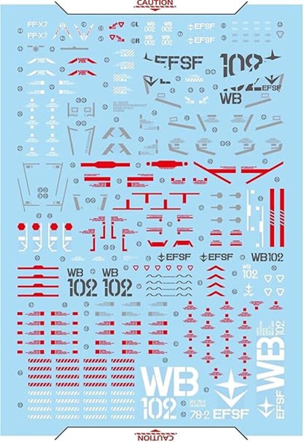 Calcomanías para Bandai Hobby PG 160 RX782 Gundam escala_1