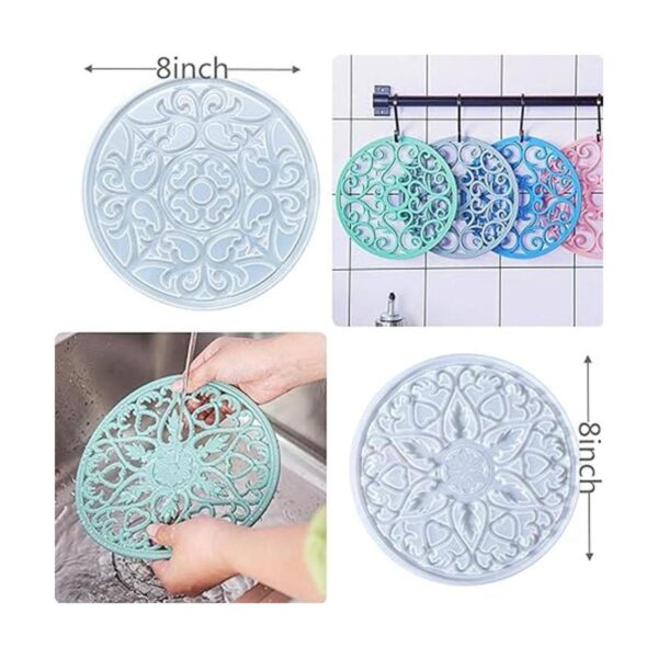 Moldes de resina para posavasos de mandala 2 unidades_4