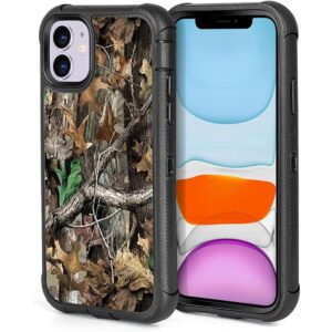 Funda para iPhone 11 con diseño de hojas de camuflaje para_1