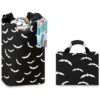 Bats Canasta de lavandería gótica de Halloween plegable