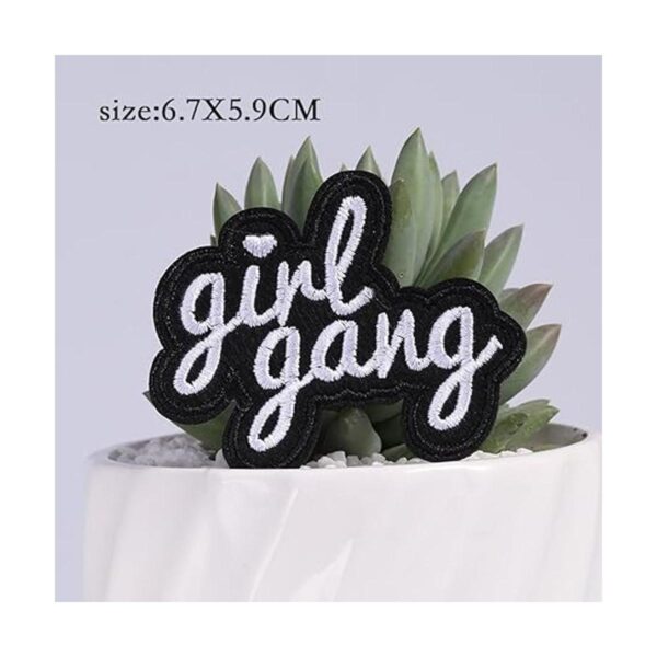xunhui 6pcs niña Gang palabras parche para ropa hierro en_2