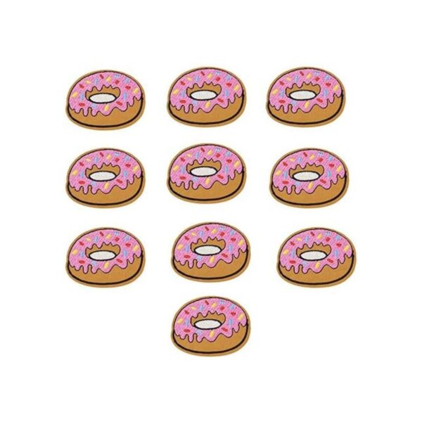 huixun 10 pcs Donuts Tarjetas de parches de ropa hierro_4