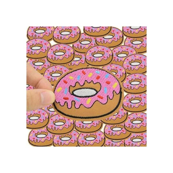 huixun 10 pcs Donuts Tarjetas de parches de ropa hierro_2