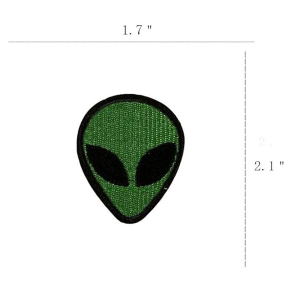 huixun Alien Head parche hierro bordado en parches para_2