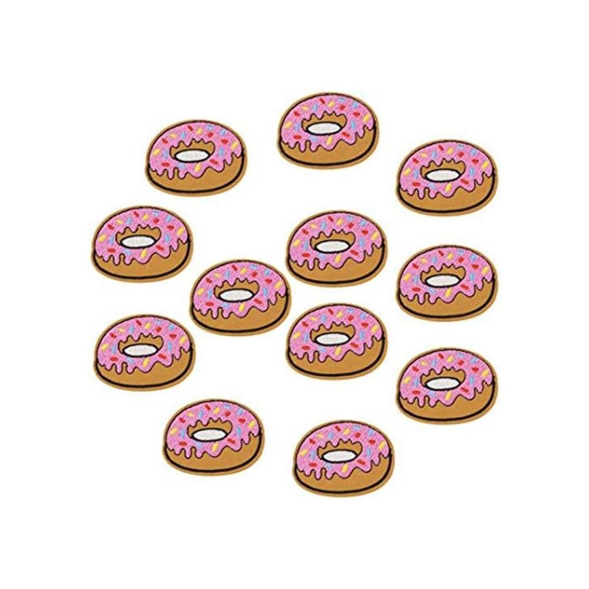 huixun 10 pcs Donuts Tarjetas de parches de ropa hierro