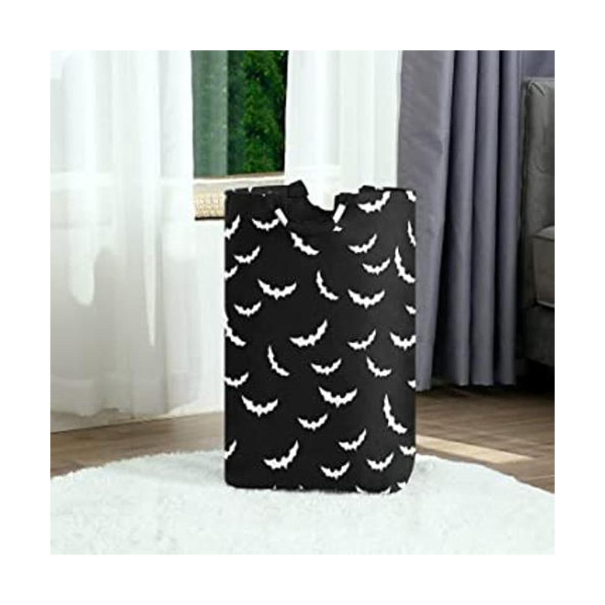 Bats Canasta de lavandería gótica de Halloween plegable