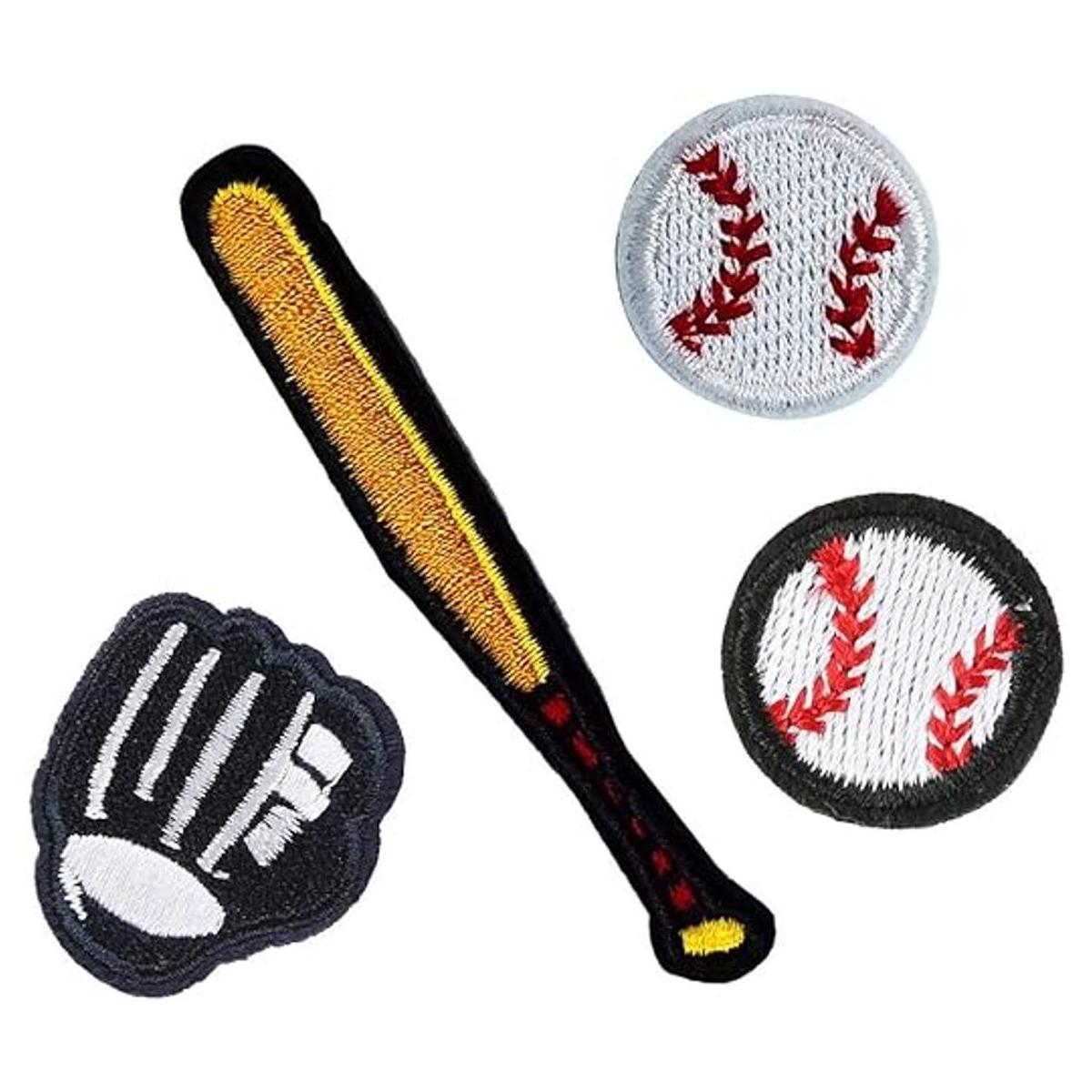 Parche bordado XUNHUI de béisbol para ropa planchado para