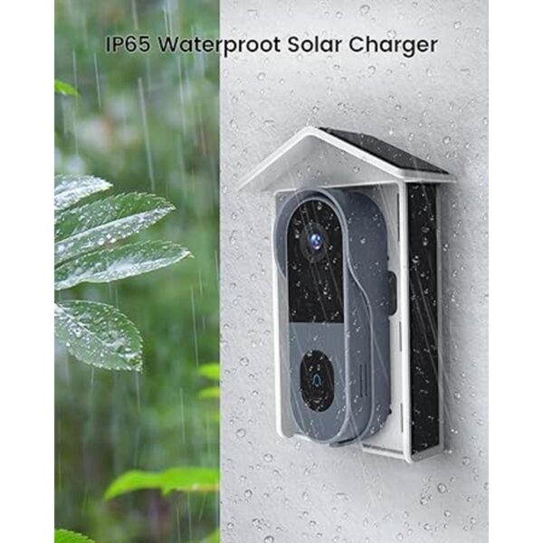 Cargador solar para timbre de video compatible con timbre_3