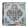 Plantilla floral para manualidades 12 x 12 pulgadas