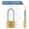 XTUFF Candado con llave candado de latón macizo_2