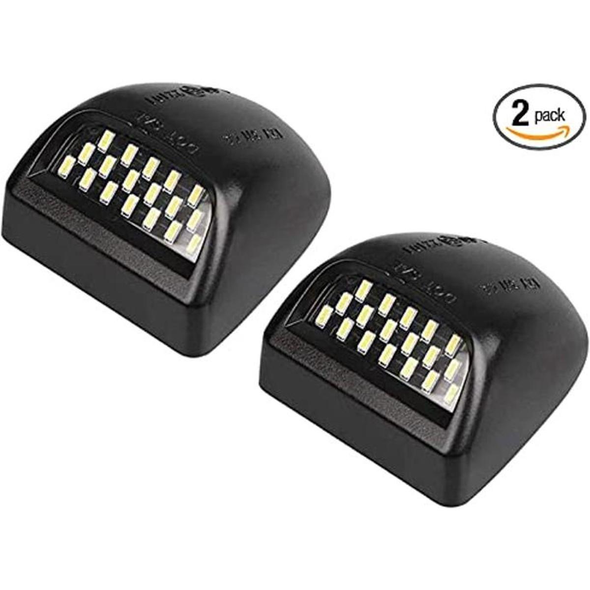 XTAUTO Lámpara LED para placa de matrícula súper