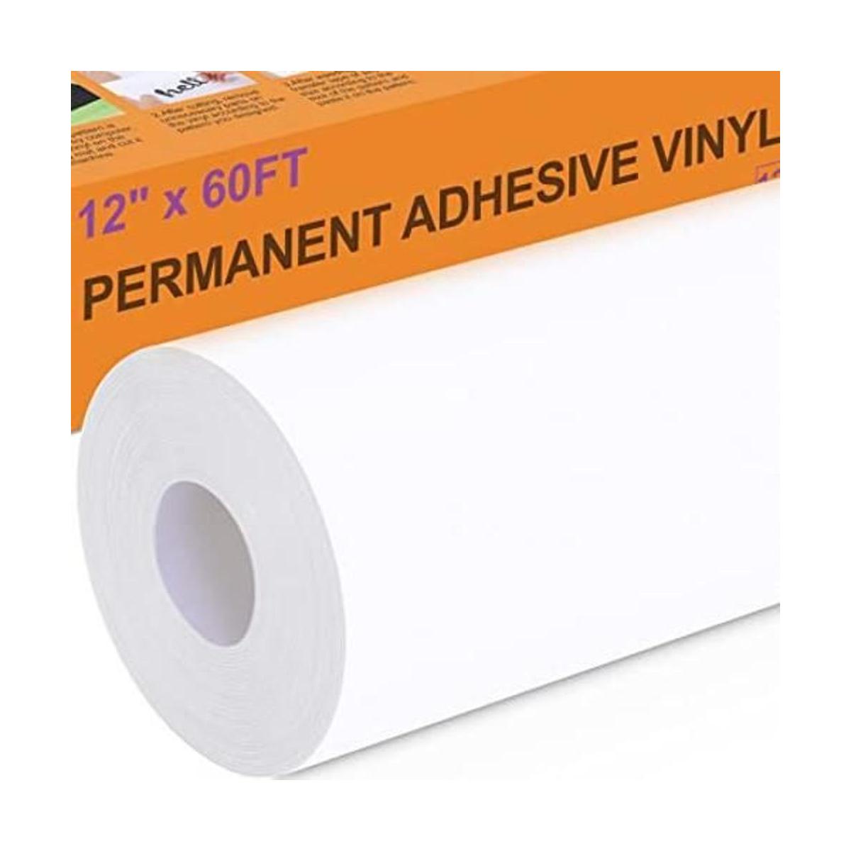 XSEINO Vinilo permanente blanco Rollo de vinilo adhesivo