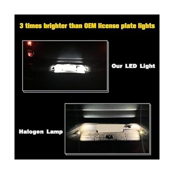 XTAUTO Lámpara LED para placa de matrícula súper_5