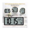 XREXS Reloj de pared digital grande despertadores a pilas