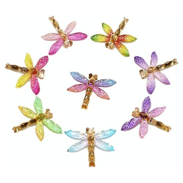 XQingmei 40 piezas de colores de dibujos animados libélula
