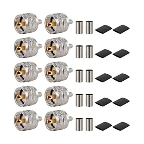 MOOKEERF PL259 UHF Adaptador de conector coaxial para_1
