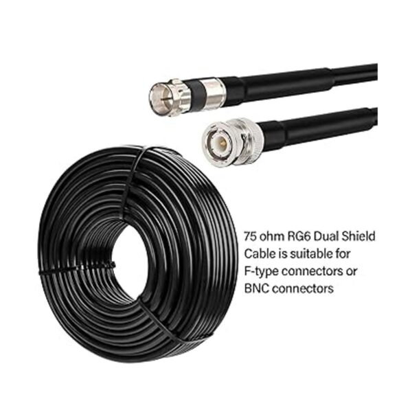 XRDS RF Cable RG6 de doble protección de 100 pies 18 AWG_4