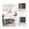 XREXS Reloj de pared digital grande despertadores a pilas