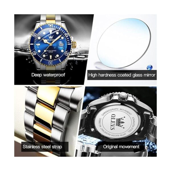 OLEVS Relojes para hombres con fecha de lujo cara_4