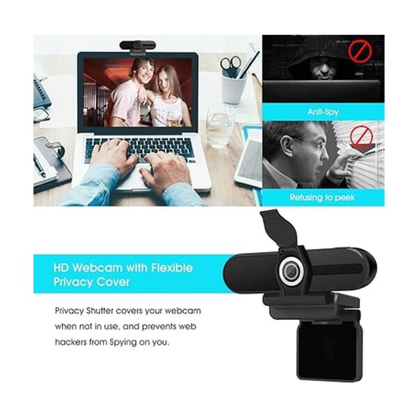 Cámara web 4K cámara web HD de 8 MP con micrófono cámara_3