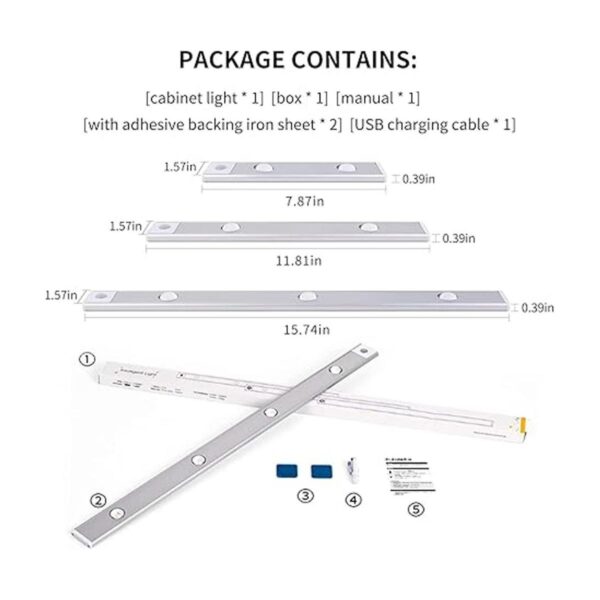 Under Cabinet Lights LED Motion Sensor Light Indoor USB_4